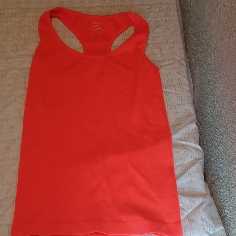 Vibrant Coral Sleeveless Tank Top